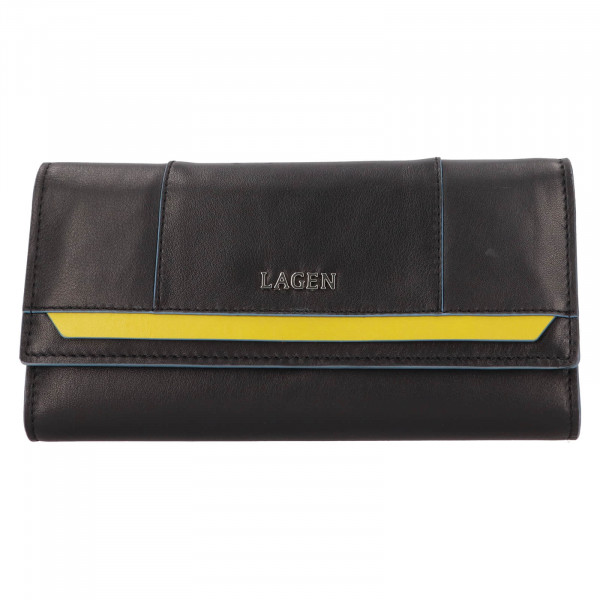 Dámska kožená peňaženka Lagen Vibeke - čierna