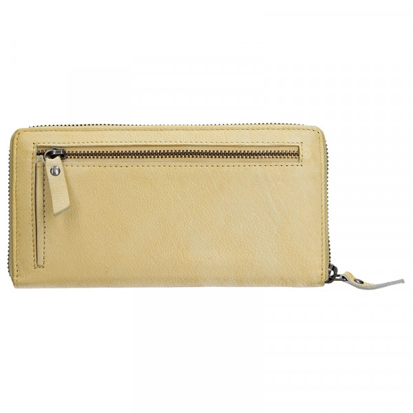 Dámska kožená peňaženka Lagen Maria - žltá