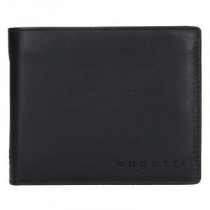 Pánská kožená peněženka Bugatti Nilsen - černá