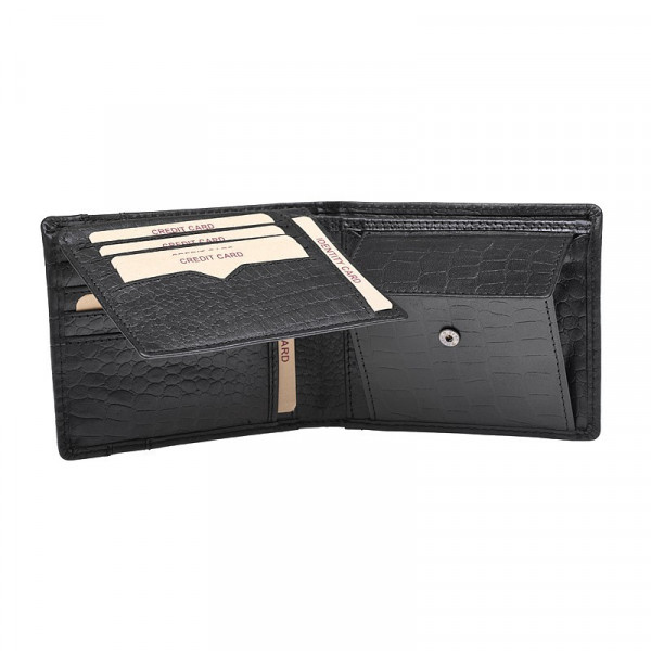 Pánska kožená peňaženka Lagen Rocca- čierna