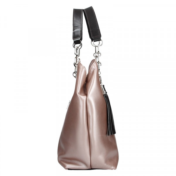 Dámska kožená kabelka Facebag Sofia - ružová