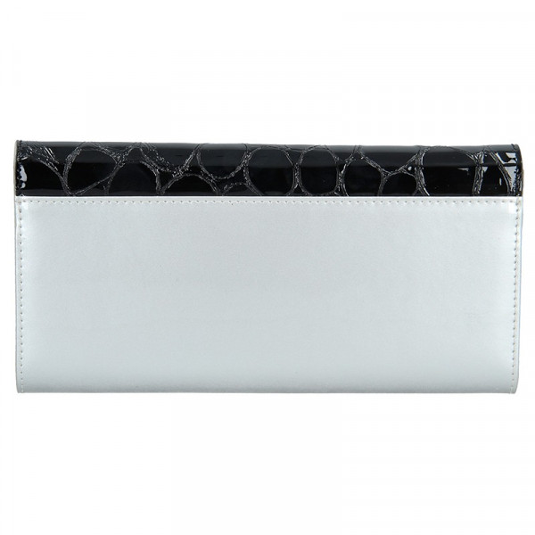 Dámska kožená peňaženka Monnari Petra - strieborno-čierna