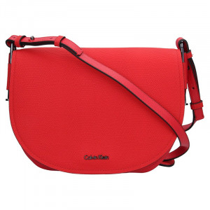 Dámská crossbody kabelka Calvin Klein Arch Large Saddle - červená