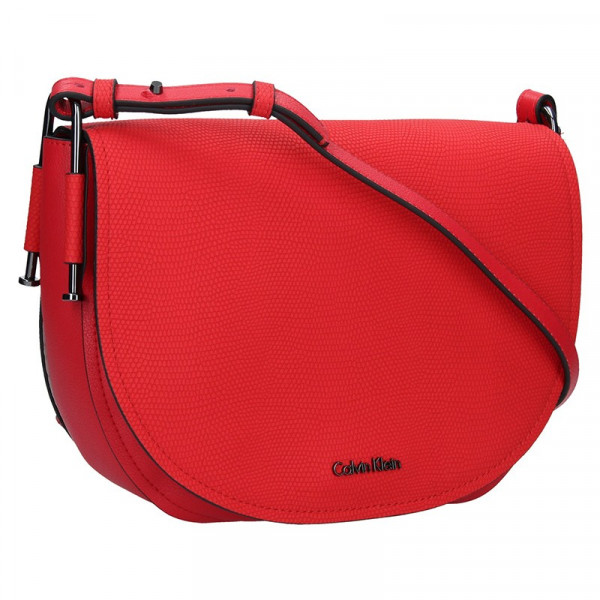 Dámska crossbody kabelka Calvin Klein Arch Large Saddle - červená