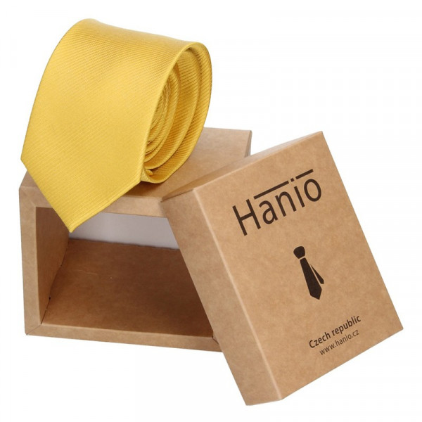 Pánska kravata Hanio Sebastian - žltá