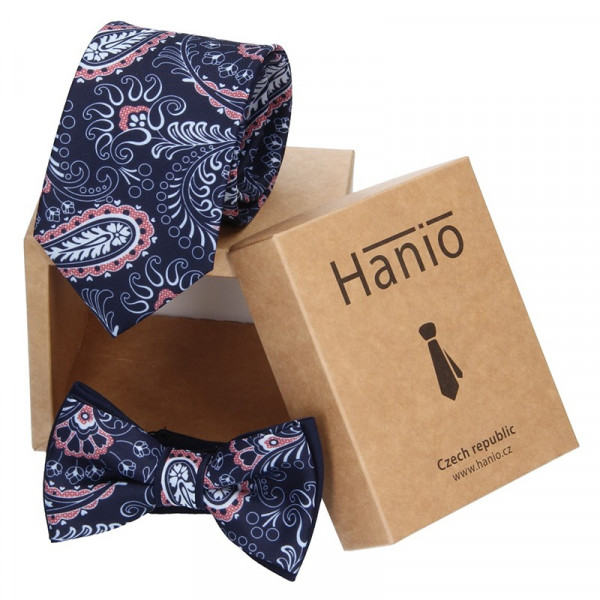 Sada kravata a motýlek Hanio K0255
