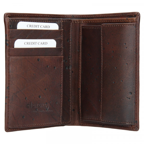 Pánska kožená peňaženka Daag P01 - tmavo hnedá