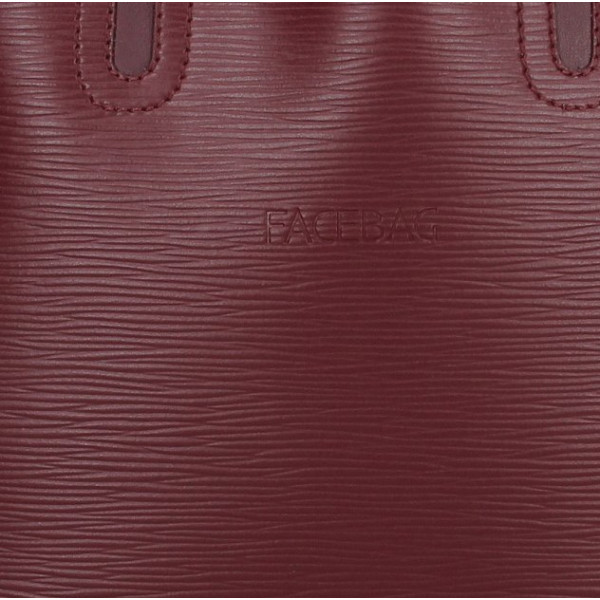 Dámska kožená kabelka Facebag Monarchy - vínová