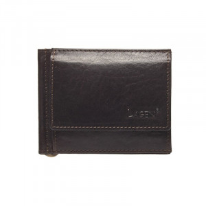 Pánska kožená peňaženka Lagen Dolarro - tmavo hnedá