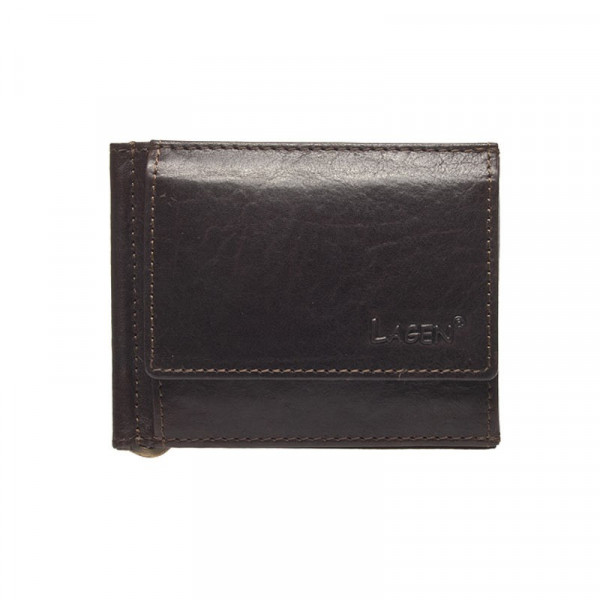 Pánská kožená peněženka Lagen Agustus - hnědá