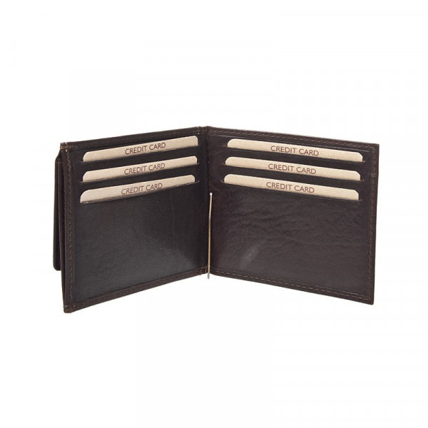 Pánska kožená peňaženka Lagen Dolarro - tmavo hnedá