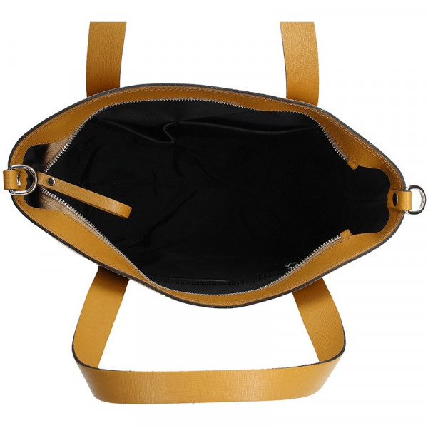 Dámska kožená kabelka Facebag Nina - hořticová