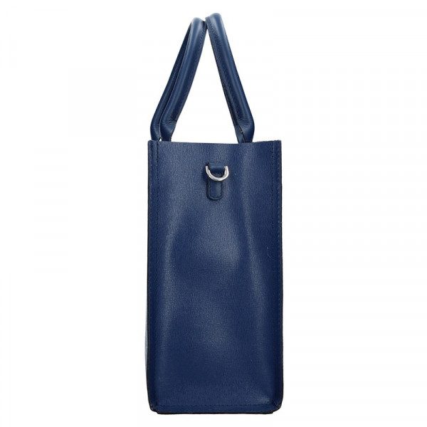 Dámska kožená kabelka Facebag Monarchy - modrá