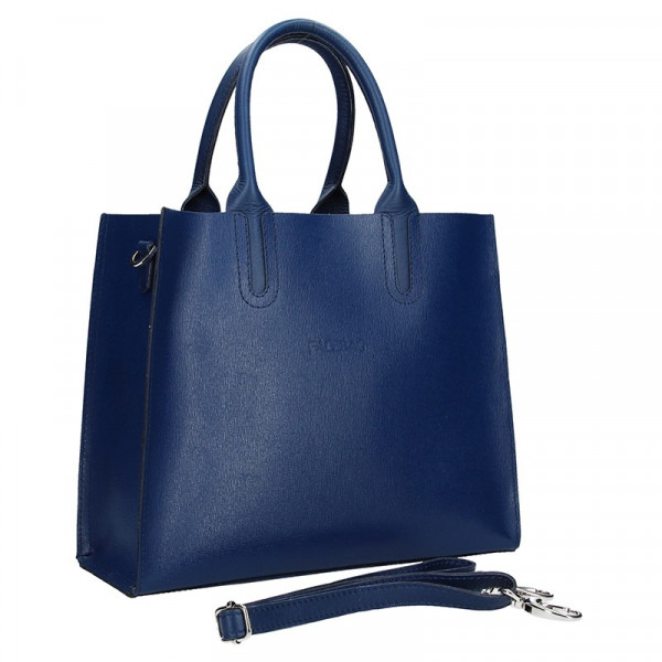 Dámska kožená kabelka Facebag Monarchy - modrá