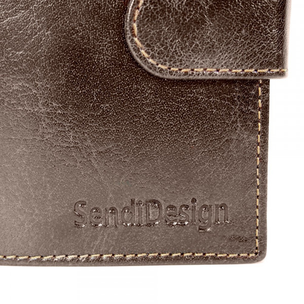 Pánska kožená peňaženka SendiDesign 1047L - hnedá