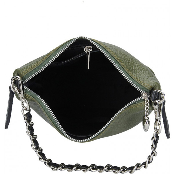 Dámska kožená kabelka Facebag Marta - zelená