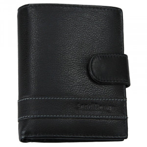 Pánska kožená peňaženka SendiDesign Evron - čierna
