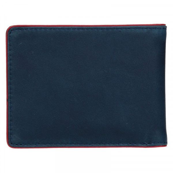 Pánska kožená slim peňaženka Lagen Kieran - modrá