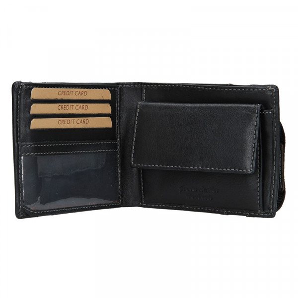Pánska kožená peňaženka Lagen Dylan - čierna