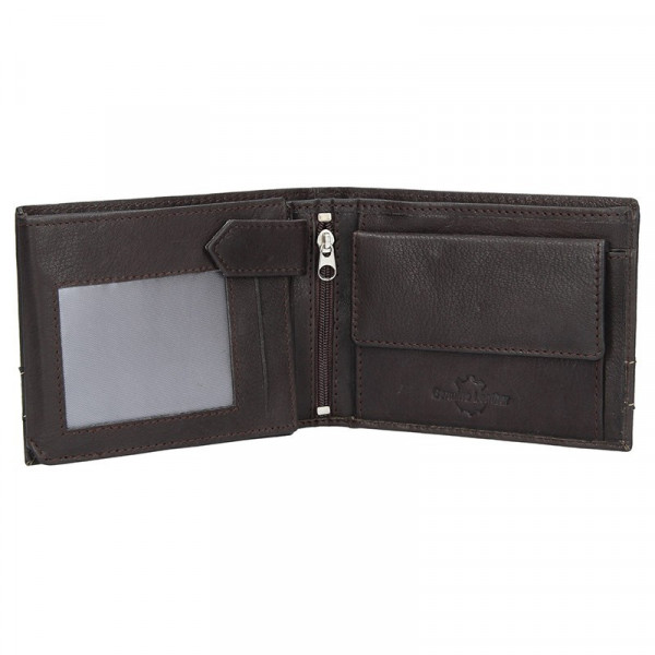 Pánska kožená peňaženka SendiDesign 48 - hnedá