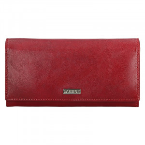 Dámská kožená peněženka Lagen Alexia - červená