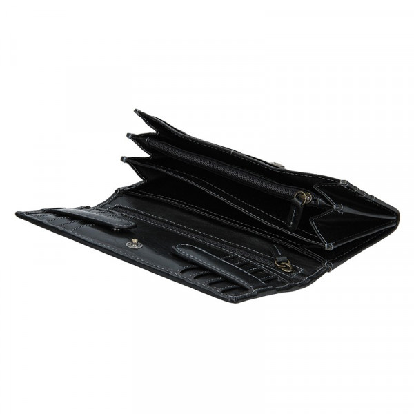 Dámska kožená peňaženka Lagen Ebony - černá