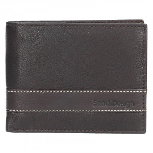 Pánska kožená peňaženka SendiDesign 44 - hnedá