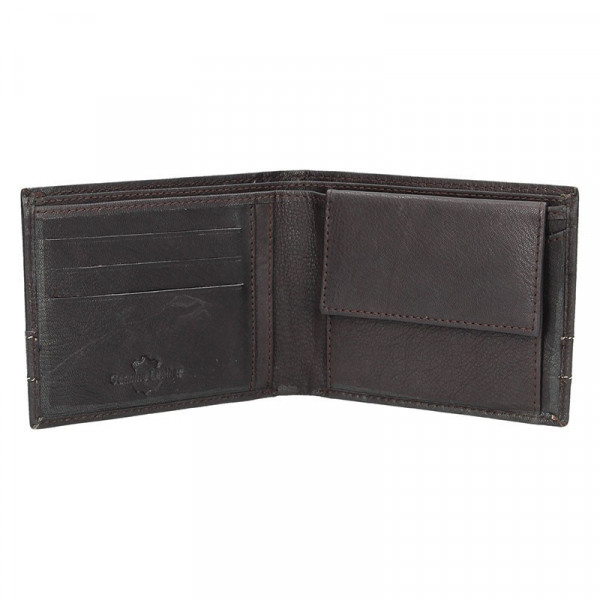Pánska kožená peňaženka SendiDesign 44 - hnedá