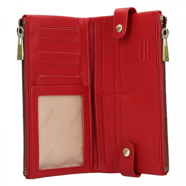 Dámska kožená peňaženka Katana Wendy - červená
