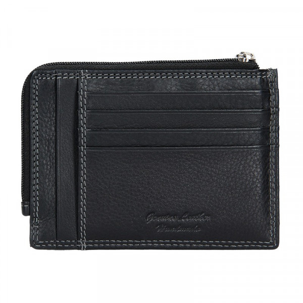 Pánska kožená slim peňaženka Lagen Rudolf - čierna