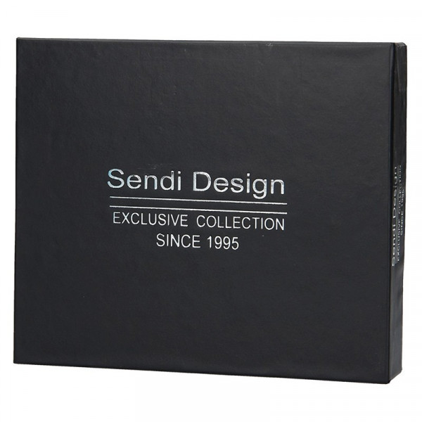 Pánska kožená peňaženka SendiDesign Martin - čierna