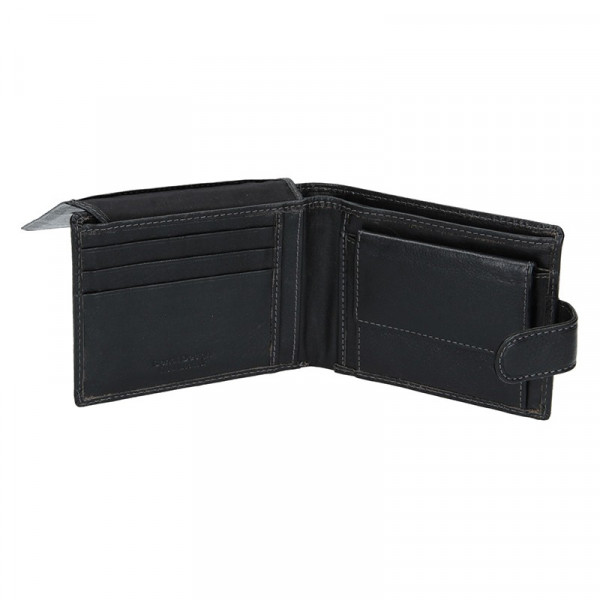 Pánska kožená peňaženka SendiDesign Leon - čierna