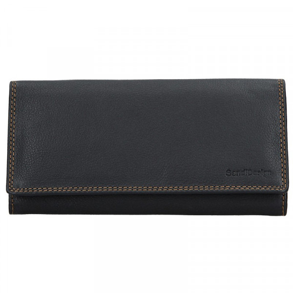 Dámská kožená peněženka SendiDesign Alena - černá