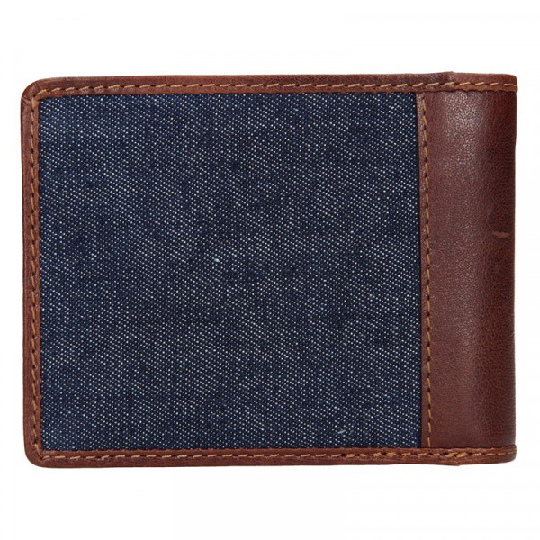 Pánska peňaženka Lagen Sander - hnedo-modrá