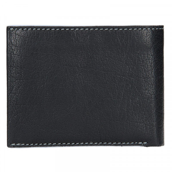 Pánska kožená peňaženka Lagen Tobias - čierno-modrá
