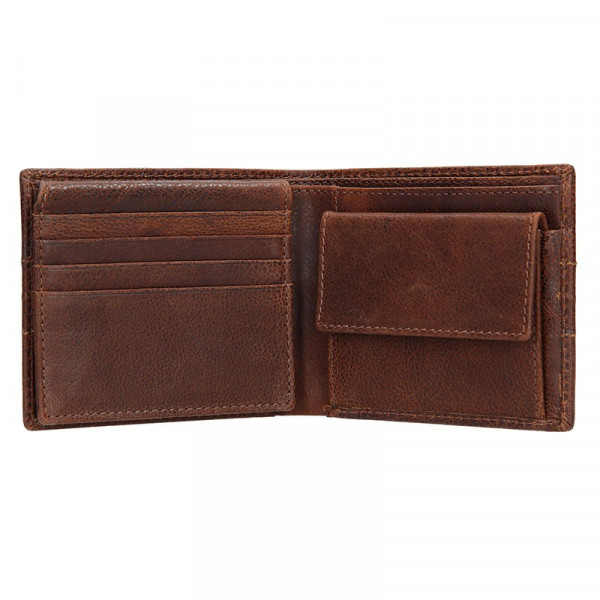 Pánska kožená peňaženka Lagen Andor - hnedá