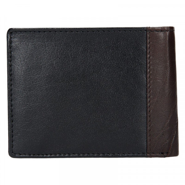 Pánska kožená peňaženka Lagen Bill - čierno-hnedá