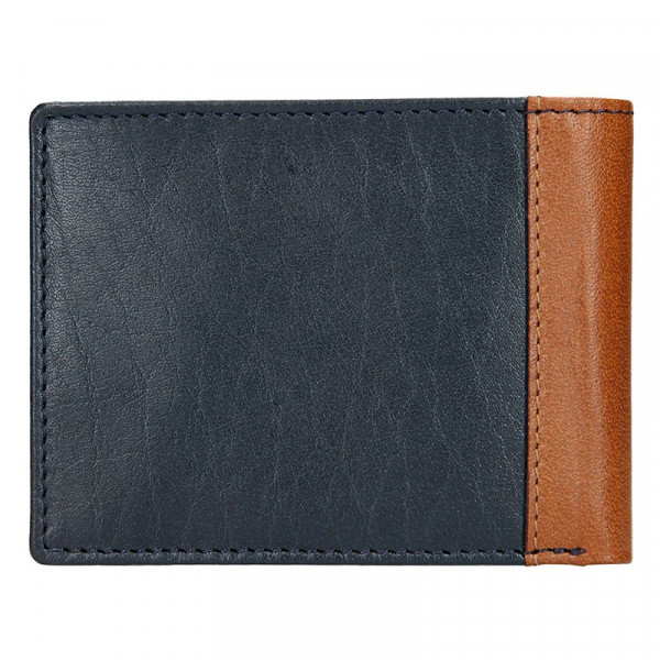 Pánska kožená peňaženka Lagen Bill - modro-hnedá