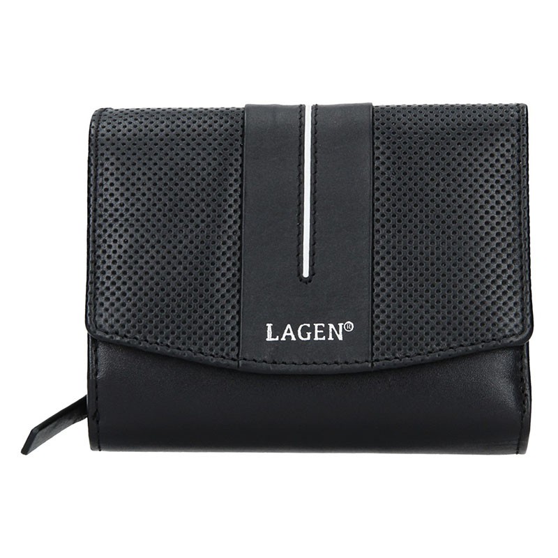 Dámska peňaženka Lagen Carinne - čierno-biela