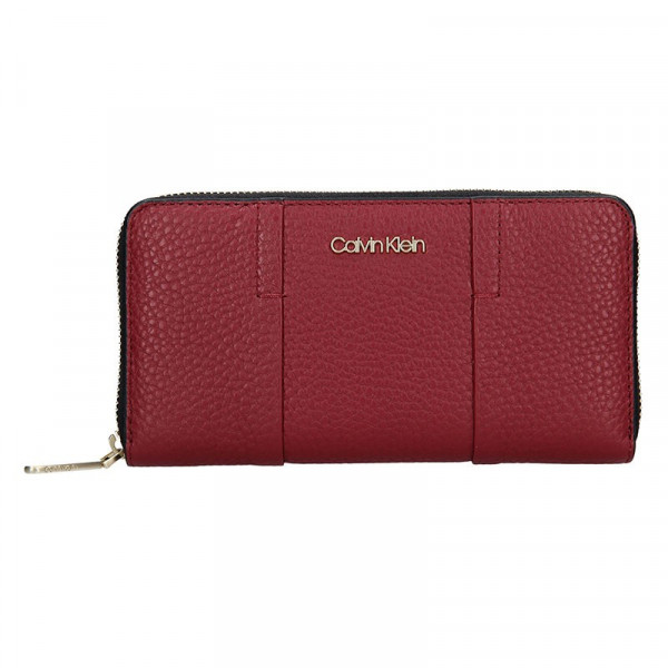 Dámská kožená peněženka Calvin Klein Alessia - černá