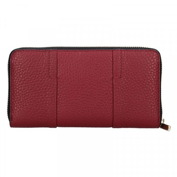Dámska kožená peňaženka Calvin Klein Alessia - vínová