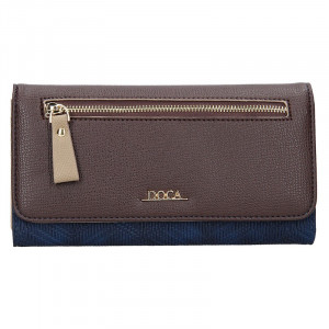 Dámska peňaženka Doca 65140 - modro - hnedá