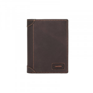 Pánska kožená peňaženka Lagen Bernardo - hnedá