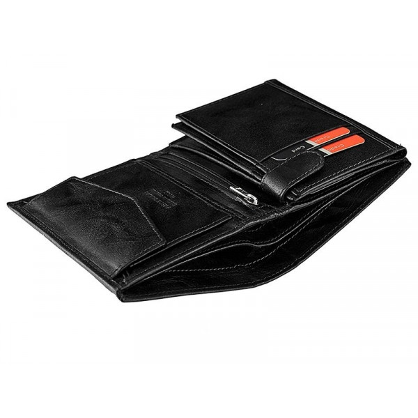 Pánska kožená peňaženka Pierre Cardin Laurent - čierna