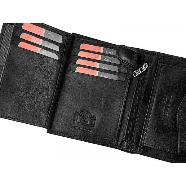 Pánska kožená peňaženka Pierre Cardin Laurent - čierna