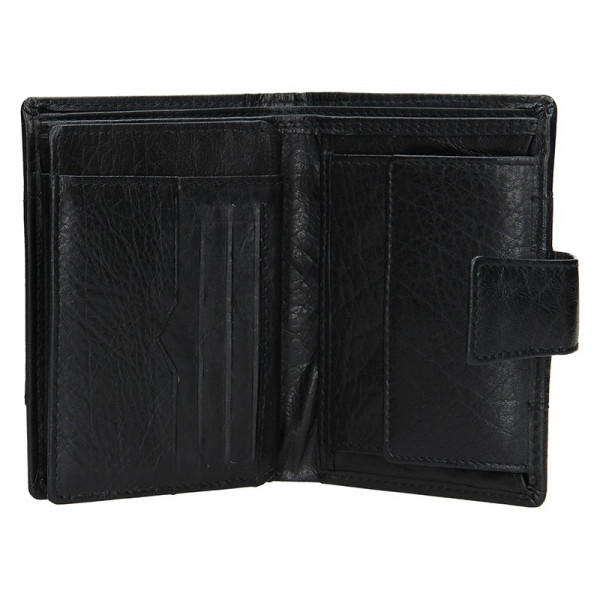 Pánska kožená peňaženka Lagen Conor - čierna