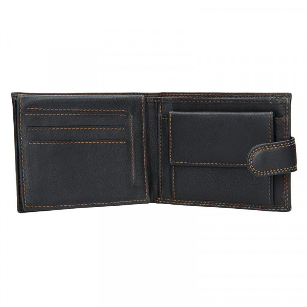 Pánska kožená peňaženka SendiDesign Risto - čierna