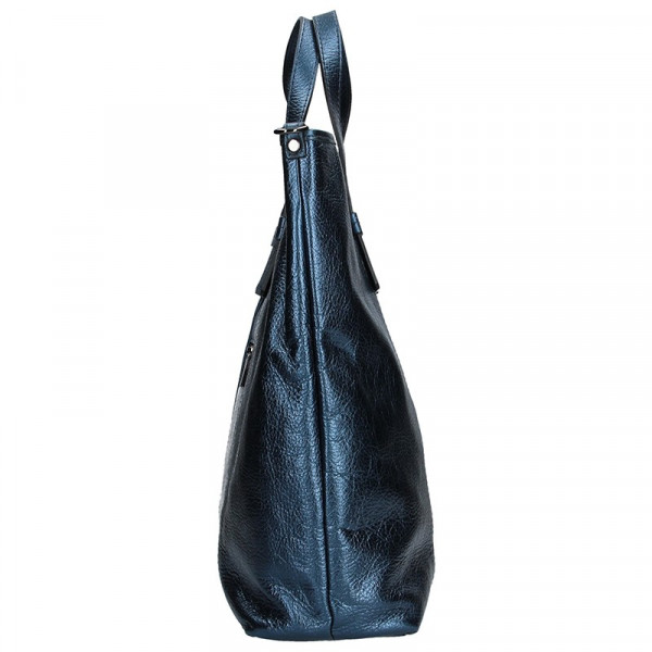 Dámska kožená kabelka Ripani Alba - modrá
