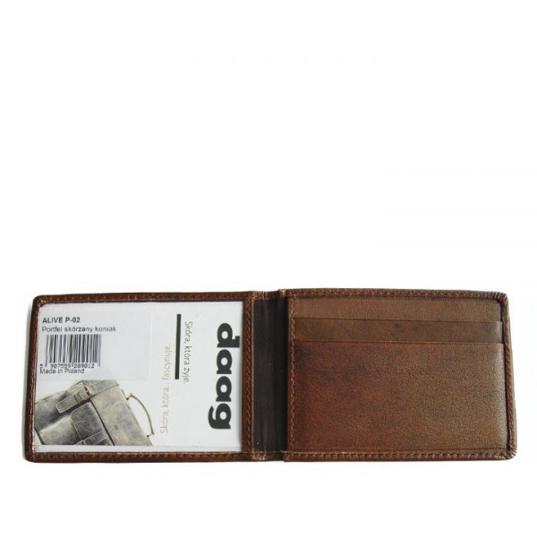 Pánska kožená peňaženka Daag P02 - hnedá