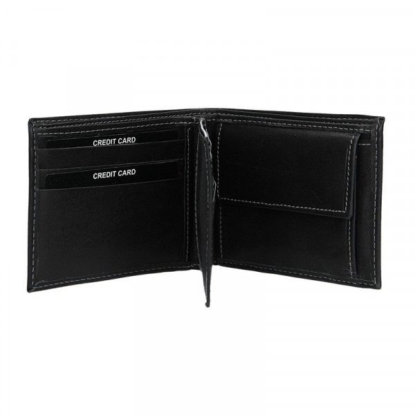 Pánska kožená peňaženka SendiDesign 6001 (P) VT - čierna